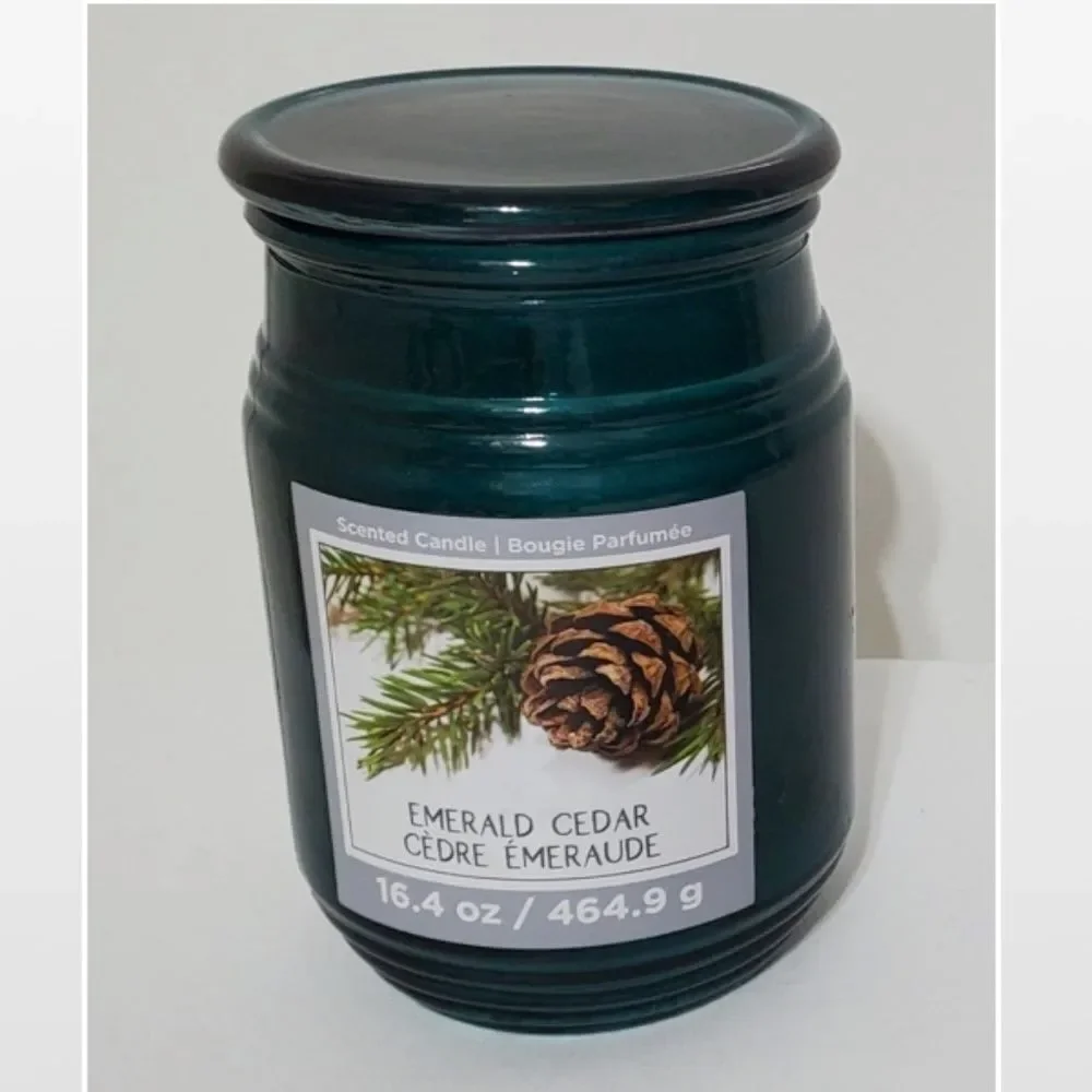 New Green Cedar Jar Candle